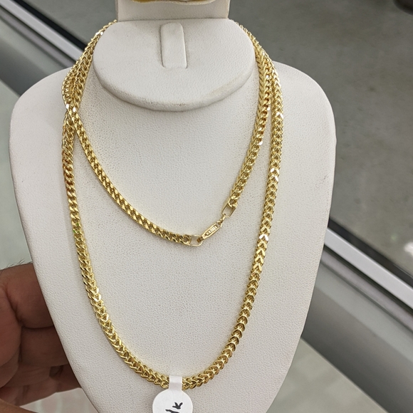14kt Real Gold Franco Chain 3 mm 22 Inch